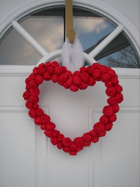 rose heart wreath